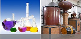 Destilliertechnik fr die Herstellung von Alkohol