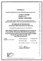Kalibrierschein f�r die Pr�fger�te f�r Hygiene und Lebensmittelpr�fung in Gastronomie und Hotel