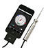 Inspektionsthermometer fr das iPhone™, sehr langlebig, gut geeignet zur berprfung von Tiefkhlkost