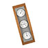 Analoge Kombi Thermometer in Buche Aluminium Optik