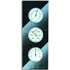 Analoge Kombi Thermometer aus Schiefer geschnitten und lackiert