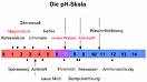 pH-Messgerte: pH-Wert-Skala.