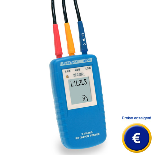 3 Phasen Drehfeldrichtungsanzeiger PKT 2530 