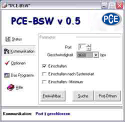 Optionale Software f�r die Analysenwaage