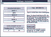 Das Anemometer verf�gt �ber einen Datenlogger