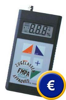 Zertifiziertes Baufeuchte-Messgerät FME (das hochgenaue Multitalent zur Ermittlung der absoluten Feuchte)