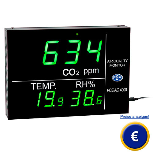 CO2-Anzeige PCE-AC 4000