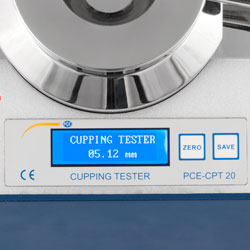 Display vom Cupping Tester PCE-CPT 20