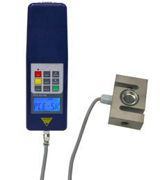 Am Messger�t adaptierte Kraftmesszelle f�r Zugkraft / Druckkraft