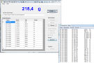 Software der Edelstahl U-Form Palettenwaage zur Datenbertragung in z.B. EXCEL