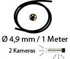 Endoskopkamera Schlauch mit zwei Kameras