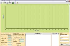 Software der Feinwaage mit zus�tzlichem Verlaufsdiagramm
