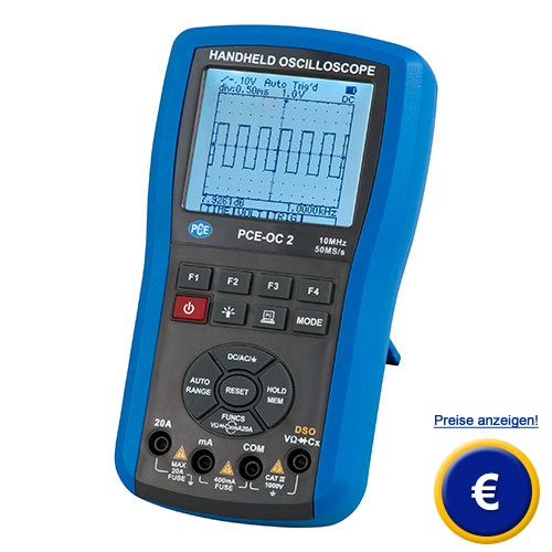 Hand-Oszilloskop-Multimeter PCE-OC 2
