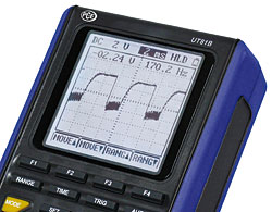 Das klare Display das Handoszilloskops PCE-UT 81B