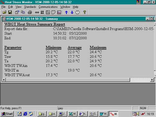 Hitzestressmonitor: Summenreport.