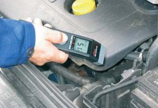 Handinfrarotthermometer MS-Pro in der Kfz-Diagnose