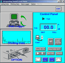 Bedienoberfl�che Software L�rmmessger�t PCE-353
