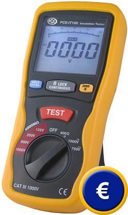 Der Isolationspr�fer PCE-IT 100