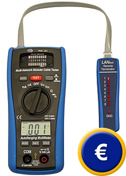 Lan-Testger�t mit Multimeter PCE-LT1