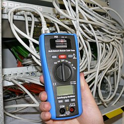 LAN Tester im Einsatz