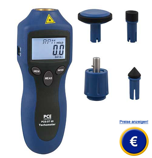 Laser Umdrehungsmesser PCE-DT 65