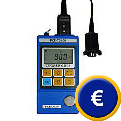 Das Materialdickenmessger�t PCE-TG100 zur Messung von Metal, Glas und Kunststoffen