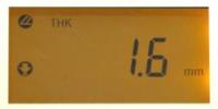 Display vom Materialdickenmessger�t PCE-TG100