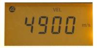 Schallgeschwindigkeitseinstellung am Display vom Materialdickenmessger�t