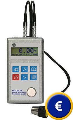 Wanddickenmesser PCE-TG 200 mit Speicher und Software