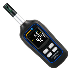 Bei dem Mini-Hygro-Thermometer handelt es sich um ein kompaktes und robustes Handmessgert.