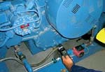 Handpyrometer MS-Plus in der Instandhaltung.