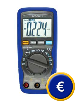 Multimeter PCE-DM12 mit CAT III / 600 V