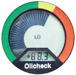 Das groe, kontrastreiche Display vom ltester Oilcheck OLK605