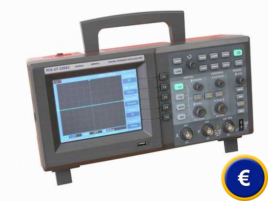 Das Oszilloskop mit Speicher PCE-UT 2202C