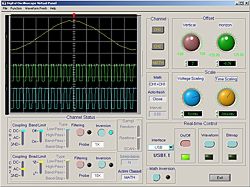 Die Software zu Oszilloskop mit Speicher PCE-UT 2202C