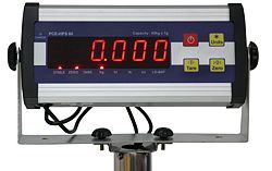 Display der Paketwaage PCE-HPS 60 mit RS-232 Schnittstelle und internem Akku