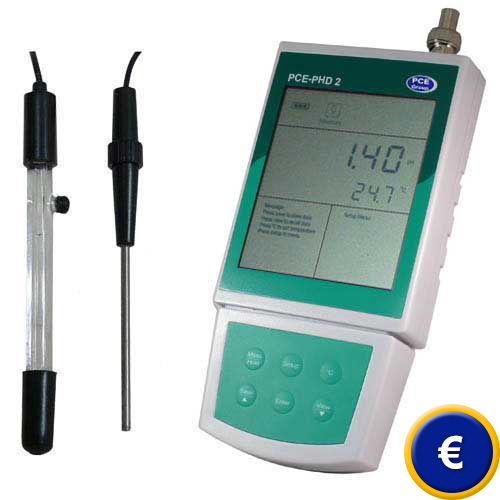 pH-Wert-Testger�t mit grossem Display und Datenspeicher