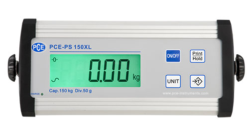 Display der PCE-PS...XL groer Plattformwaage