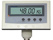 Display mit integriertem Akku der Plattformwaage