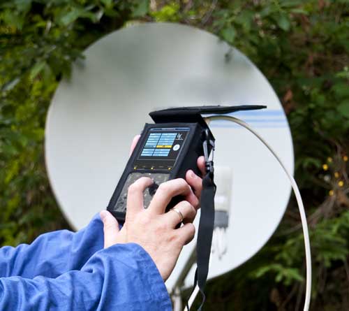 Satelliten-Messger�t zum einfachen und schnellen Ausrichten von Sat-Anlagen.