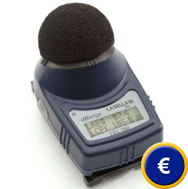 Das Schalldosimeter dBadge CEL-350 mit Datenspeicher und Software