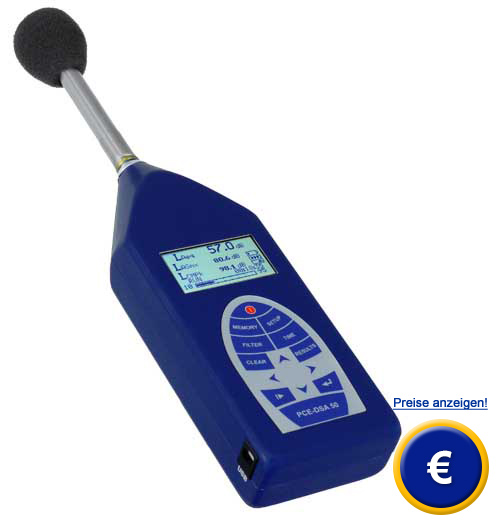 Hier sehen Sie den Schallpegelmeter PCE-DSA 50.