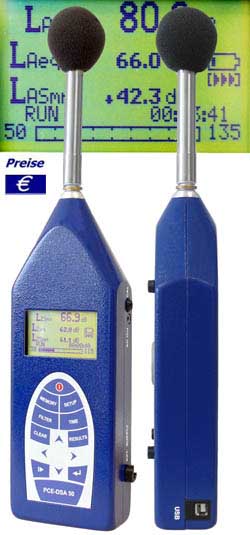 Hier sehen Sie den Schallpegelmeter PCE-DSA 50.
