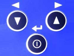 Hier sehen Sie das Tastenfeld des Schwingungsanalysator PCE-VT 250 mit seinem einfach zu bedienenden Button