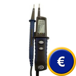 Spannungspr�fer PCE-TT1 f�r Einhandpr�fungen