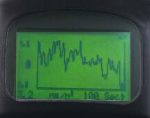 Display vom Staubmessger�t MicroDust