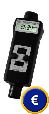 Eine einzigartige Kombination: Tachometer und Stroboskop PCE-T259