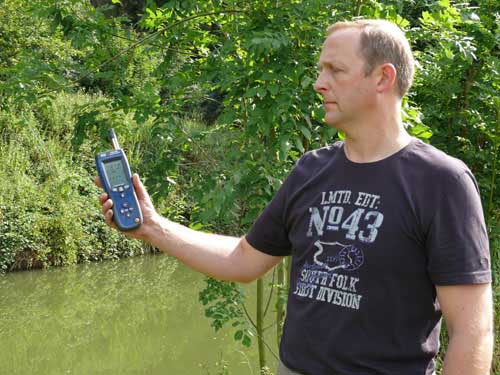Messung mit dem Taupunkthygrometer im Freien