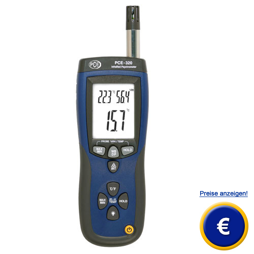 Hygrometer mit Taupunkt - Bestimmung