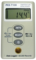 Datenlogger f�r Temperatur (mit grossem Speicher und Display)